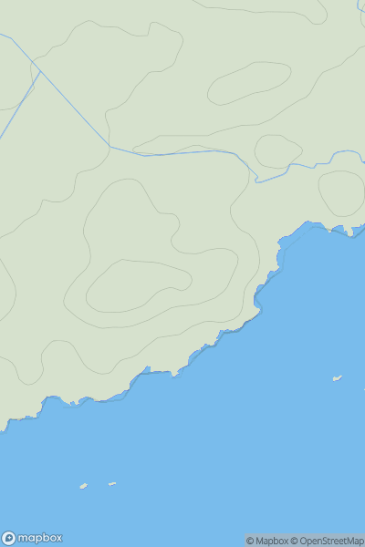 Thumbnail image for Carn Mor [Islay] showing contour plot for surrounding peak